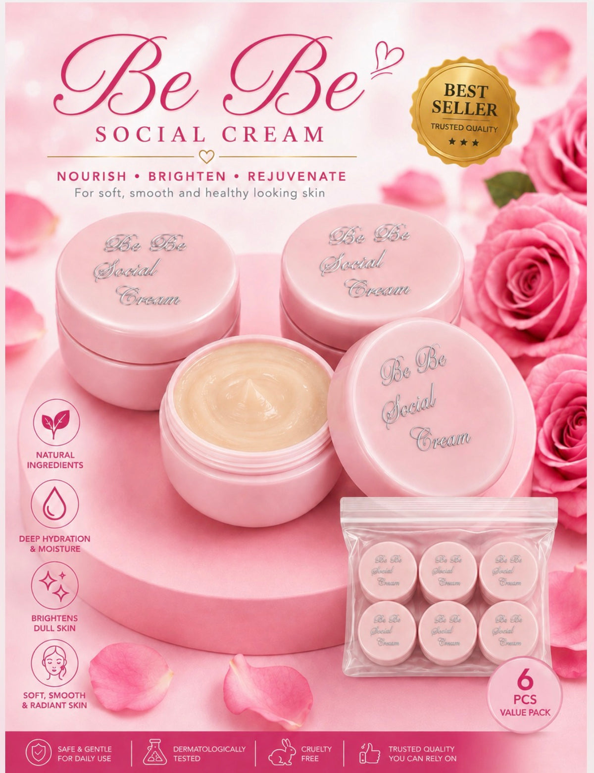 BeBe Cream (Yellow 6pcs)